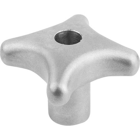 Kipp Palm Grip To DIN6335 D1=32, D=6 H=21, Form:B, Stainless Steel Blasted K0146.2032063